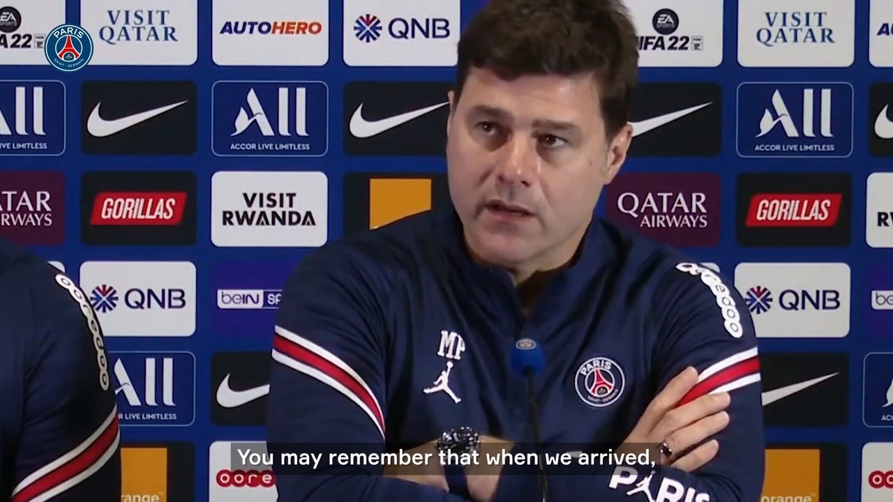 Mauricio Pochettino spoke ahead of PSG's game at Clermont. DUGOUT