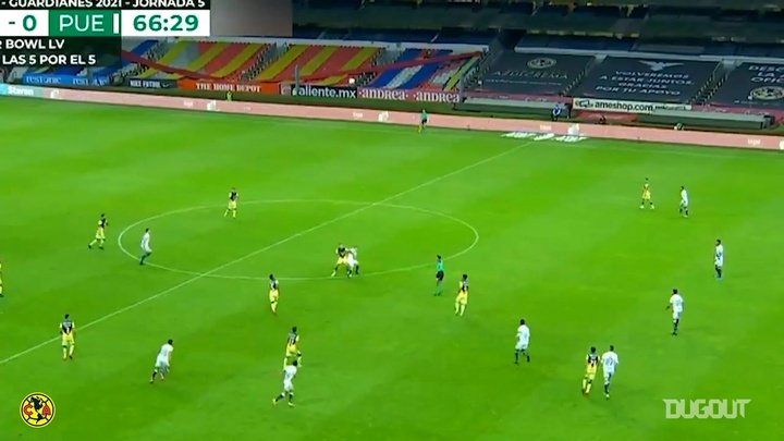 VÍDEO: potencia y una pizca de suerte para el gol de Roger Martínez a Puebla
