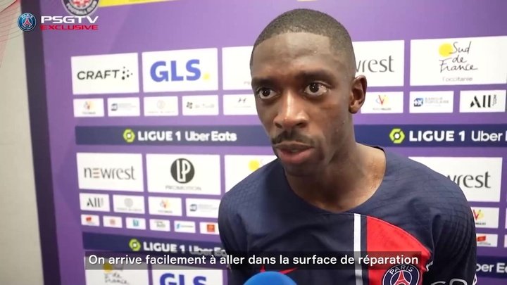 VIDÉO : la réaction d'Ousmane Dembélé après le nul contre Toulouse