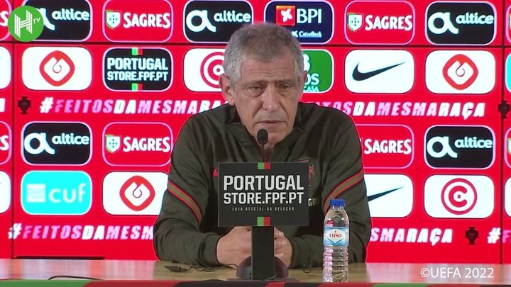 VÍDEO: Fernando Santos vê pressão como positiva para Portugal na repescagem