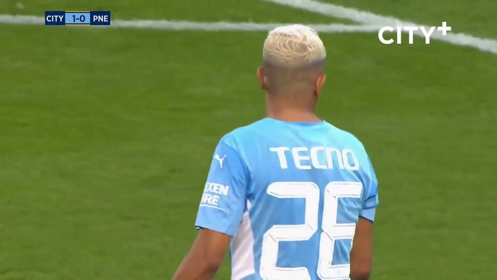 Riyad Mahrez scored a free-kick as Man City beat Preston. DUGOUT