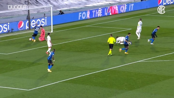 VIDEO: Nicolò Barella's back-heel assist vs Real Madrid