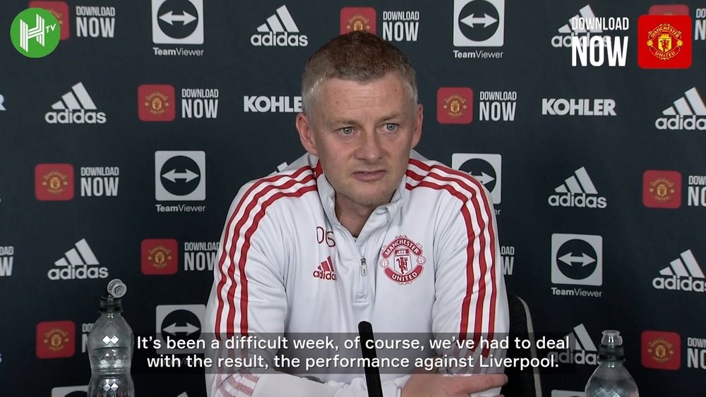 Solskjaer spoke ahead of Man Utd's trip to Tottenham. DUGOUT