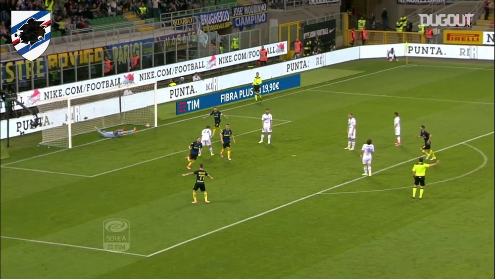 Sampdoria came out on top in the 2016-17 Serie A meeting in Milan. DUGOUT