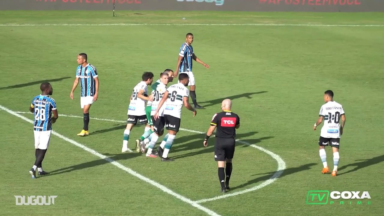 Coritiba empata com o Grêmio com gol de Wilson. DUGOUT