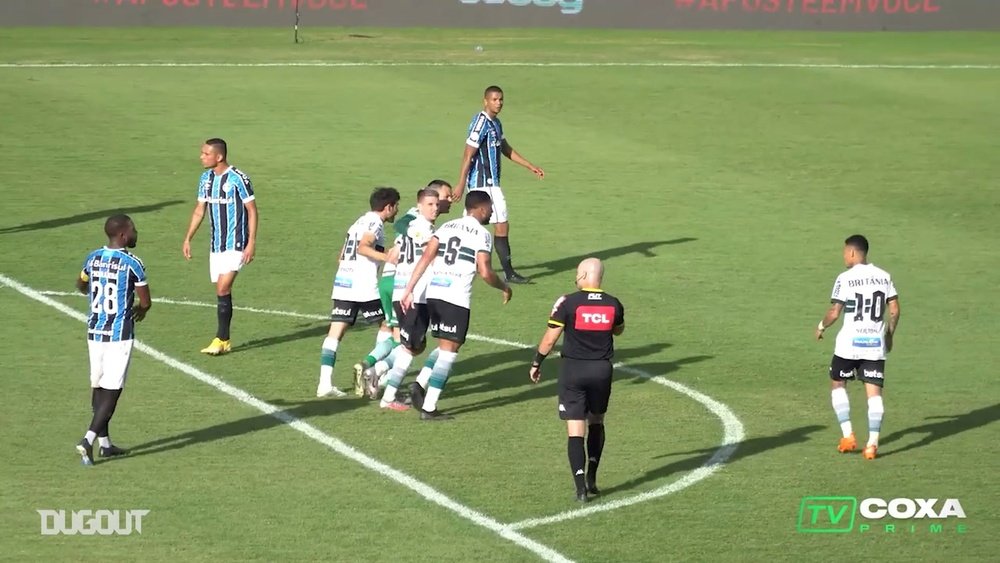 Coritiba empata com o Grêmio com gol de Wilson. DUGOUT