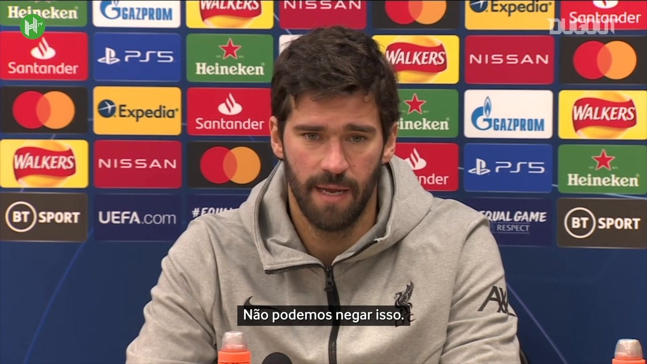 VÍDEO: Alisson elogia Fabinho, mas diz que Liverpool sentirá falta de Van Dijk