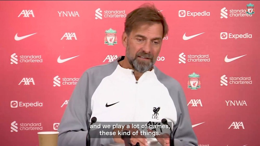 Klopp spoke ahead of meeting with Arsenal on Sunday. DUGOUT