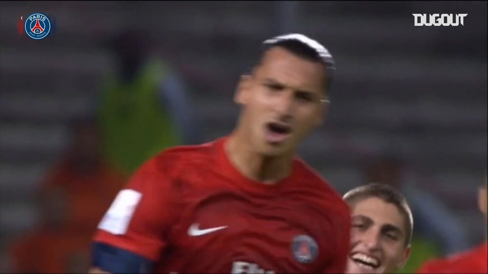 Golaços de Ibrahimovic pelo Paris Saint-Germain. DUGOUT
