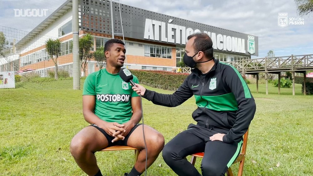 Banguero habló como jugador de Atlético Nacional. Captura/Dugout