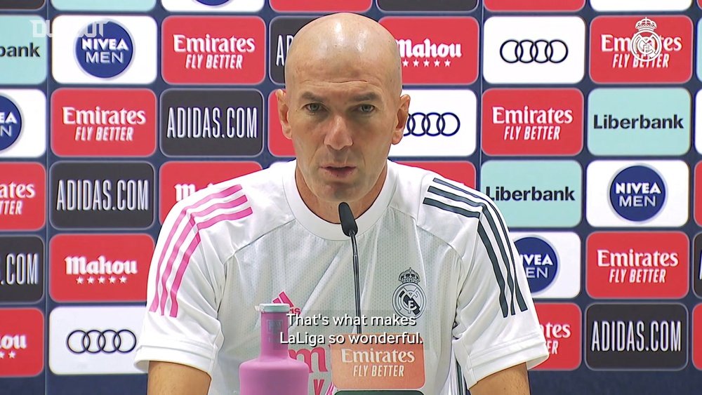 Real Madrid coach Zinedine Zidane will not take Huesca lightly. DUGOUT