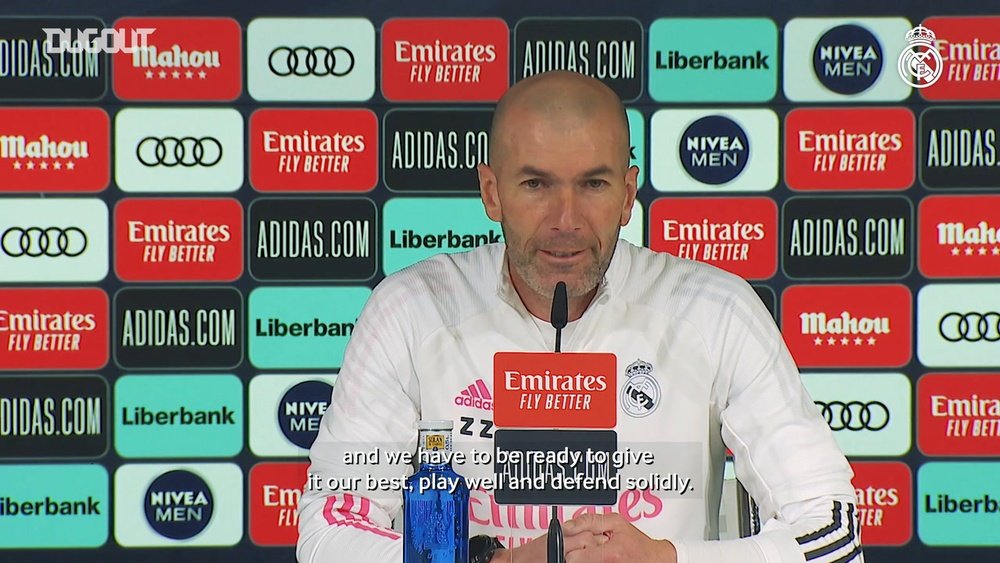 Zinedine Zidane: 'We have to be ready to give our best'. DUGOUT