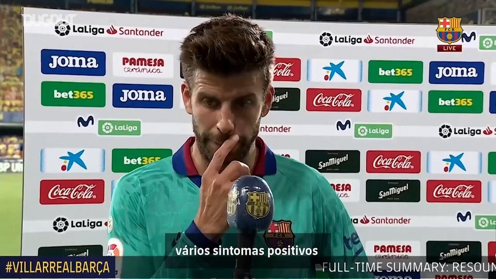 Confira como foi a entrevista de Piqué após a vitória do Barcelona. DUGOUT