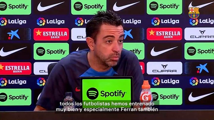 Xavi puso deberes a Ferran Torres: 