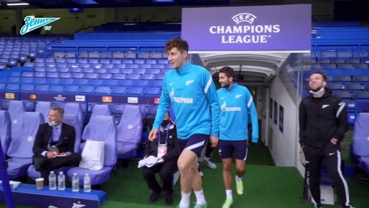 VIDEO : L'entrainement du Zenith à Stamford Bridge