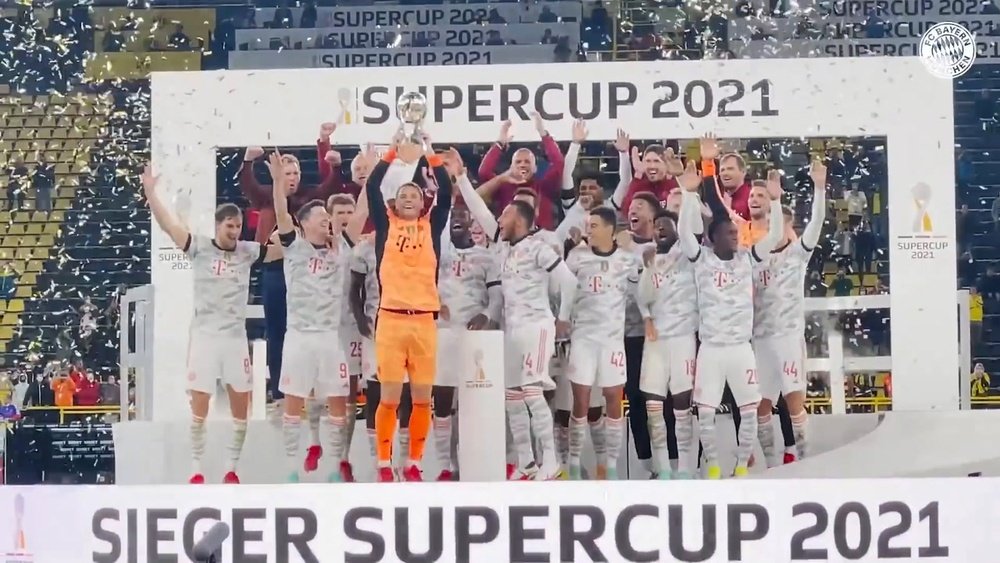 Bayern Munich beat Dortmund in the German Super Cup. DUGOUT