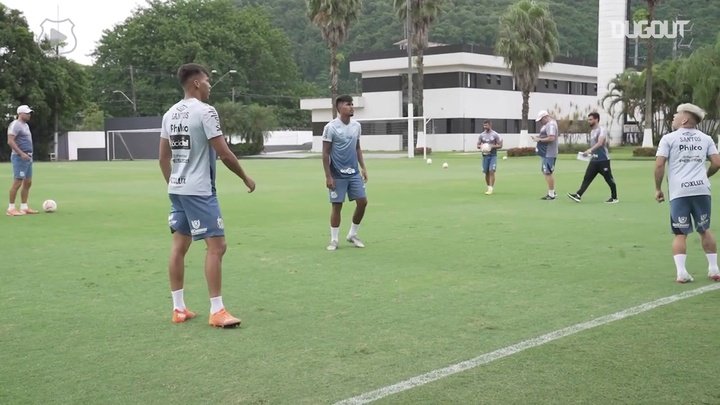 VÍDEO: así entrenó Santos para medirse a Boca