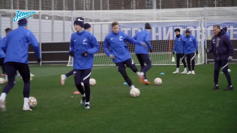 Zenit have been preparing for the CL clash with Juventus. DUGOUT
