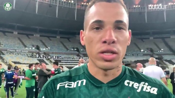 VÍDEO: Breno Lopes, autor do gol do título, agradece Abel Ferreira