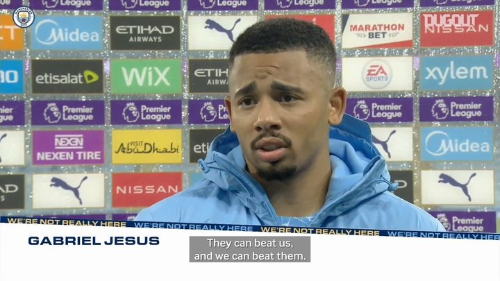 VIDEO: Gabriel Jesus: 'Draw better for Liverpool than Man City'