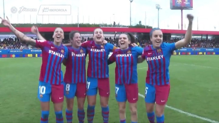 VIDÉO : Le FC Barcelone féminin célèbre son titre en Liga