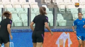 Barca Women finish preparations for CL final. DUGOUT