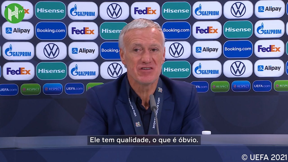 Deschamps exalta Benzema após título da França na Nations League. DUGOUT