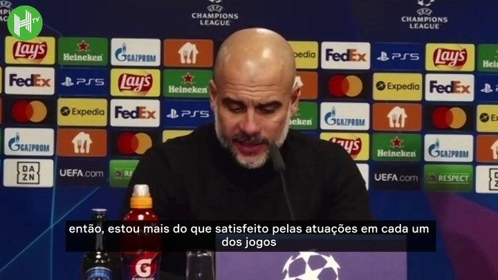 VÍDEO: Guardiola elogia primeira fase do City na Champions