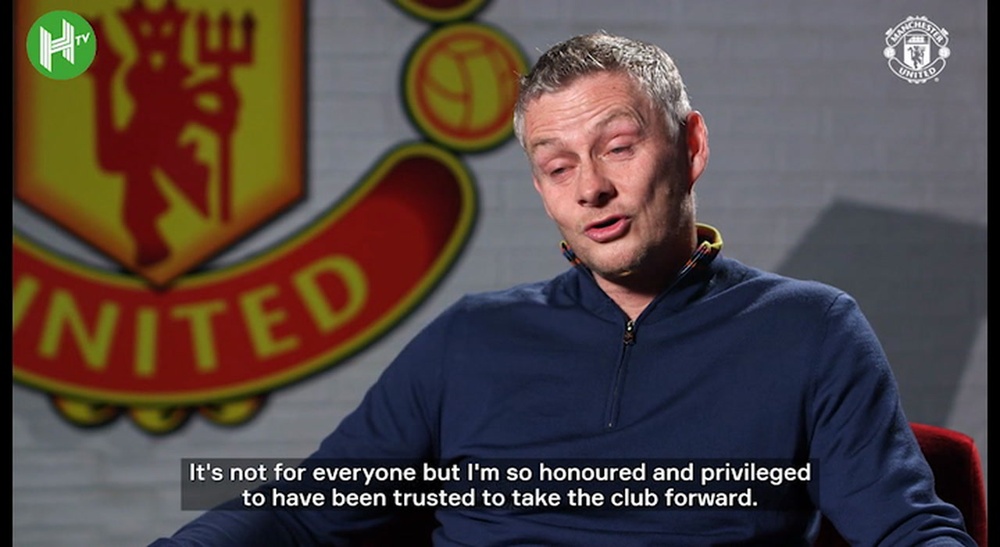 Solskjaer na despedida do United. DUGOUT