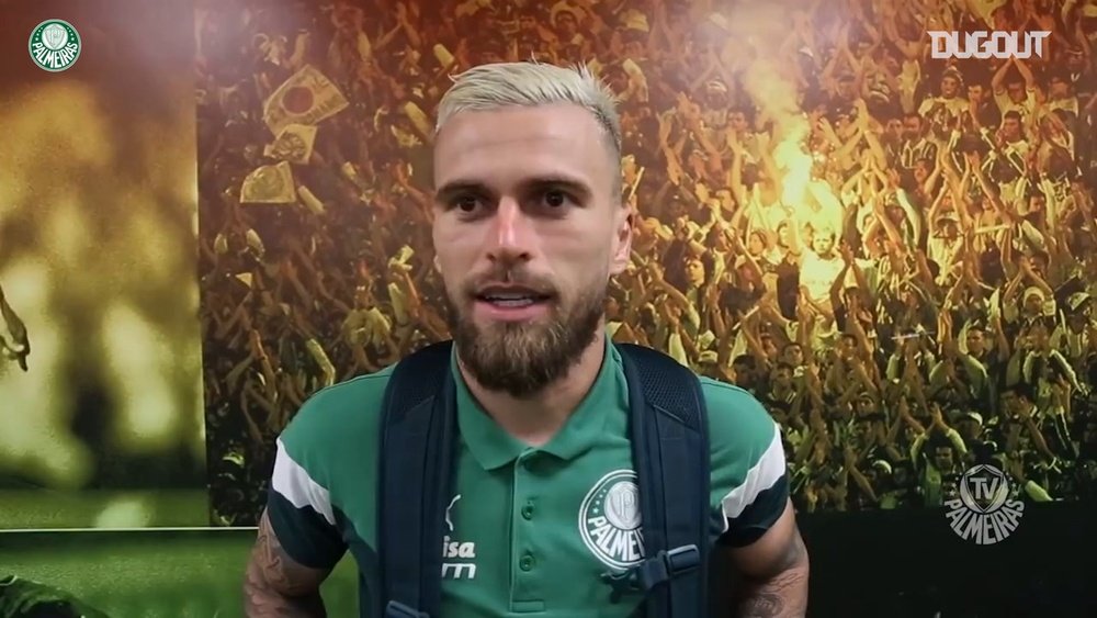Lucas Lima exaltou o técnico do Palmeiras depois da vitória sobre o Fortaleza. DUGOUT