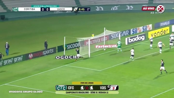 VIDEO: Vasco draw v Coritiba in Serie B clash