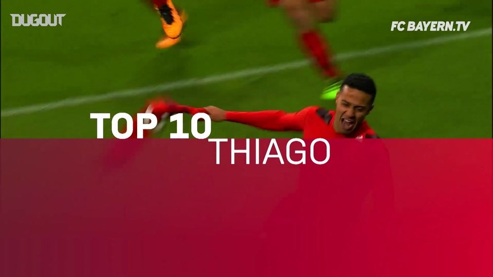 Top 10 momentos de Thiago Alcântara no Bayern de Munique. DUGOUT