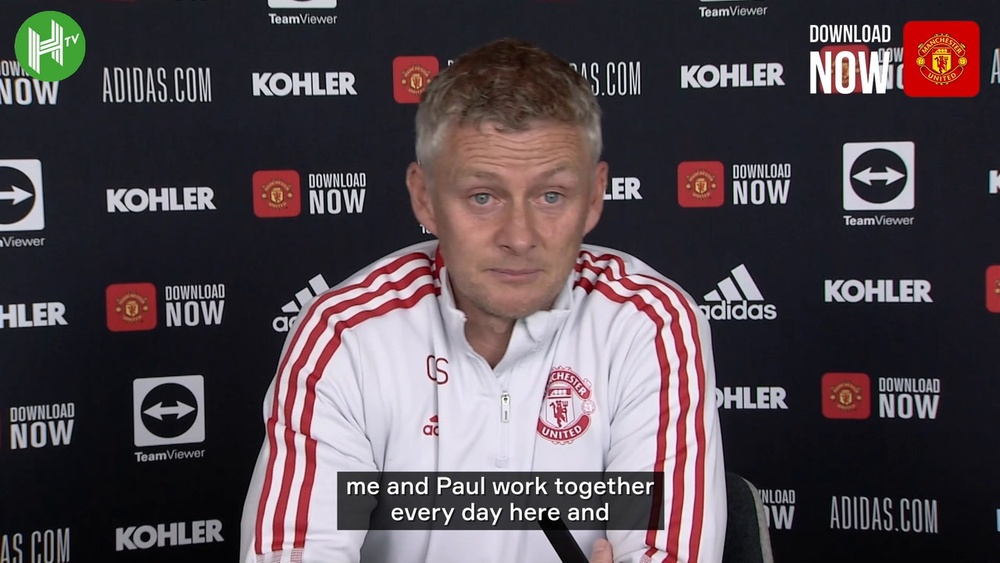 Solskjaer spoke about Pogba at a press conference. DUGOUT