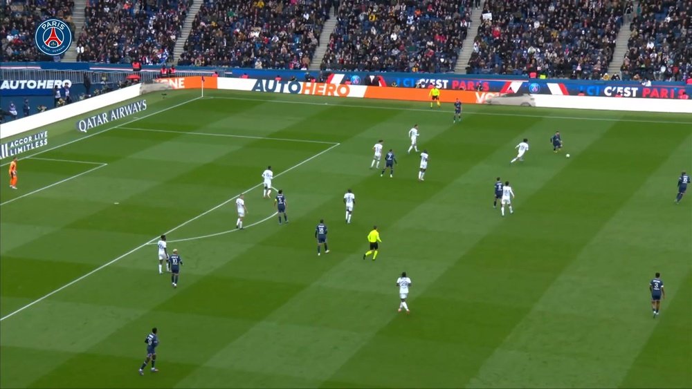 El gol de Neymar tras gran jugada colectiva del PSG. Captura/DUGOUT