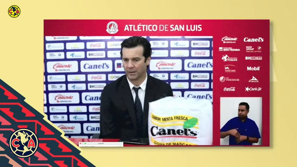 Solari valoró la victoria ante Atlético San Luis. Captura/DUGOUT