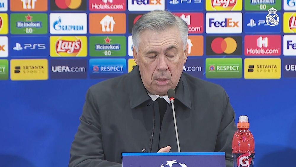 Conférence de presse d'après-match d'Ancelotti. DUGOUT