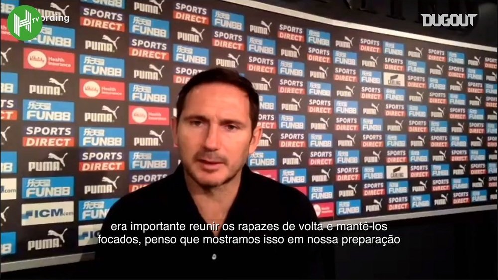 Lampard falou sobre Timo Werner, que deu assistência para definir vitória do Chelsea. DUGOUT