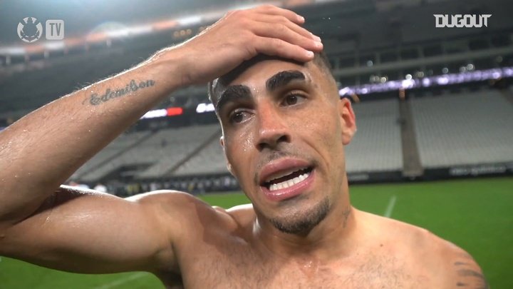 VÍDEO: Gabriel comemora sequência positiva do Corinthians