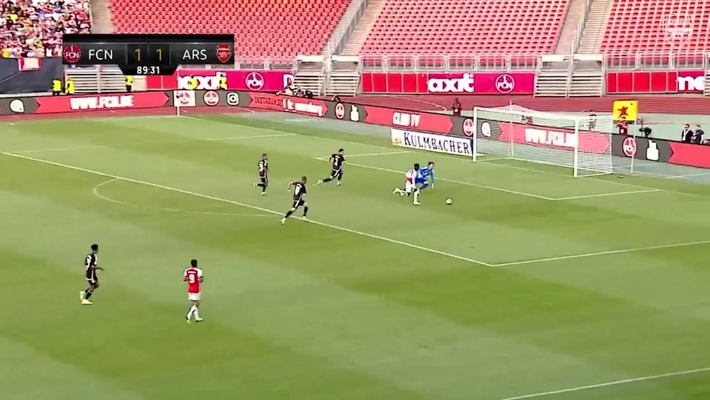Arsenal played their first pre-season friendly against Nurnberg on Thursday. DUGOUT