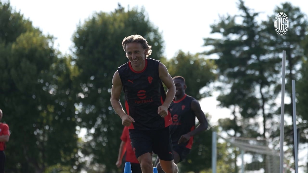 Primo allenamento di Modric con il Milan