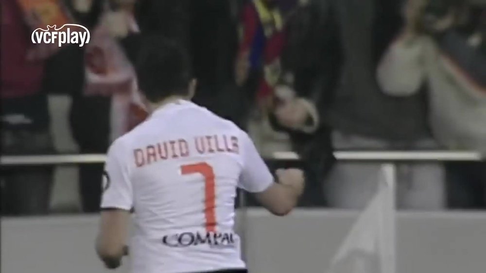 Los mejores goles de Villa en el Valencia. DUGOUT