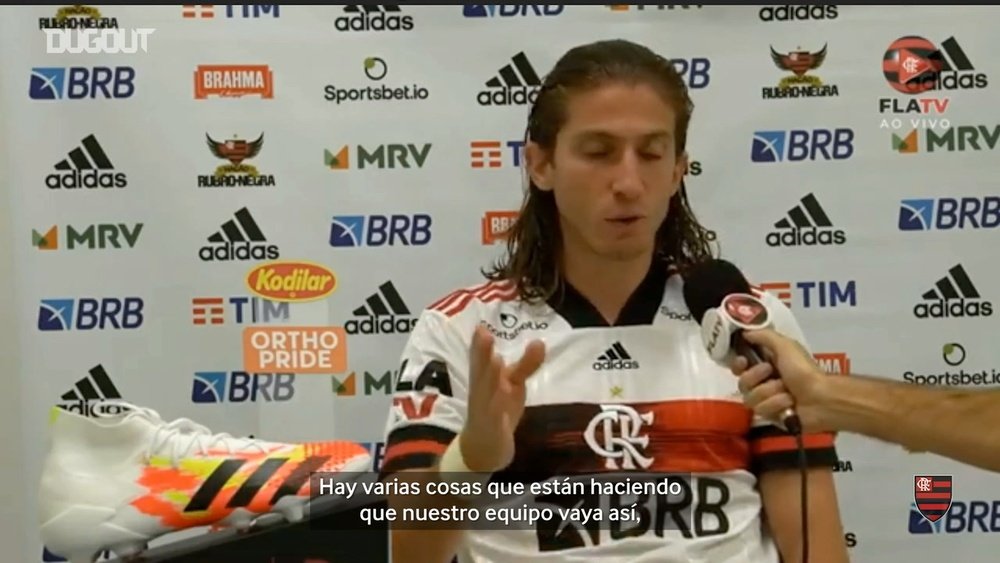 Filipe Luis confía en el resurgir de Flamengo. DUGOUT