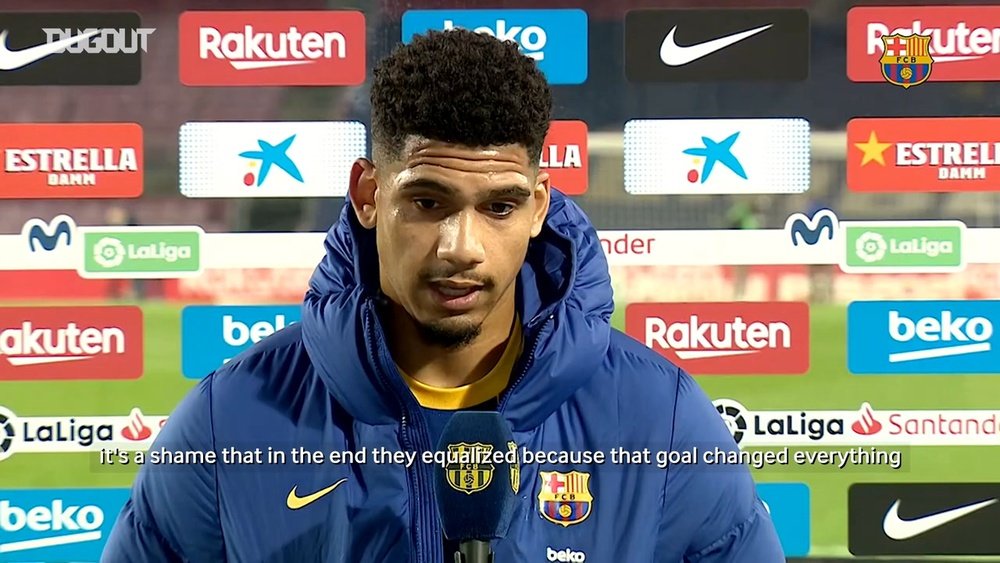 Ronald Araujo: 'We had plenty of chances'. DUGOUT