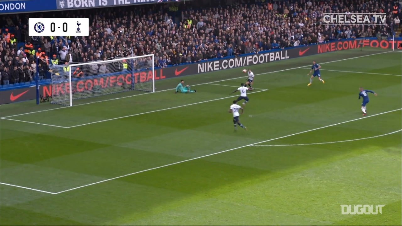 Chelsea beat Tottenham 2-1 in the Premier League back in February. DUGOUT
