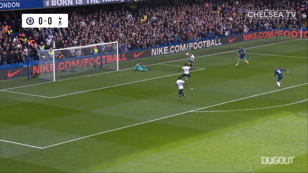 Chelsea beat Tottenham 2-1 in the Premier League back in February. DUGOUT