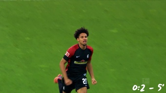VÍDEO: los seis goles del Freiburg al 'Gladbach en media hora