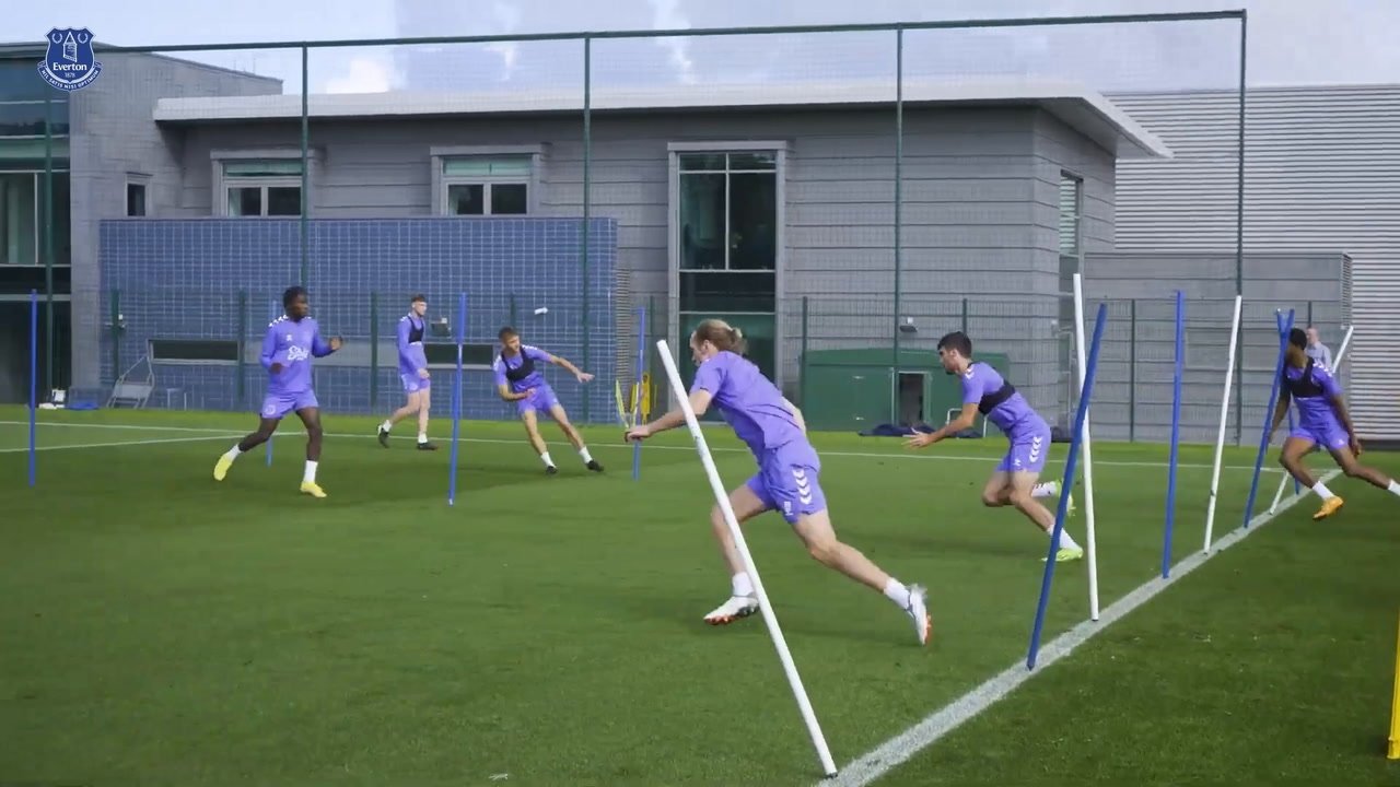 Everton have been training during the international break. DUGOUT