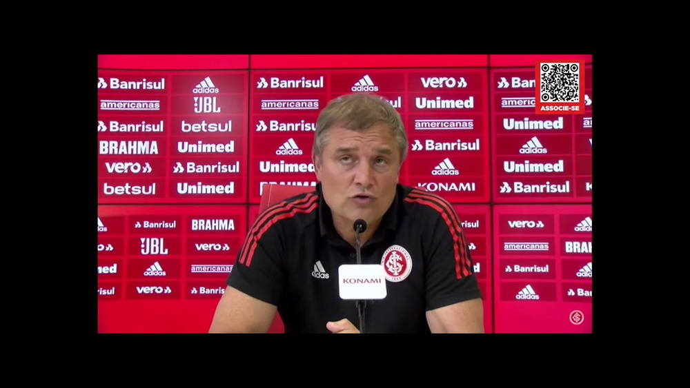Veja trecho da entrevista coletiva do técnico do Internacional. DUGOUT