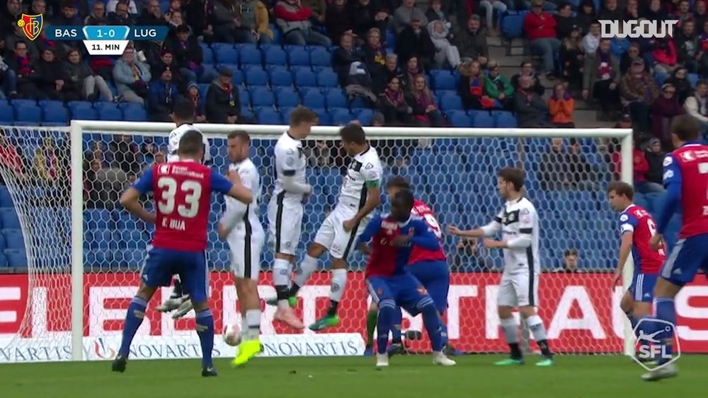 FC Basel 1893 best goals vs Lugano. DUGOUT