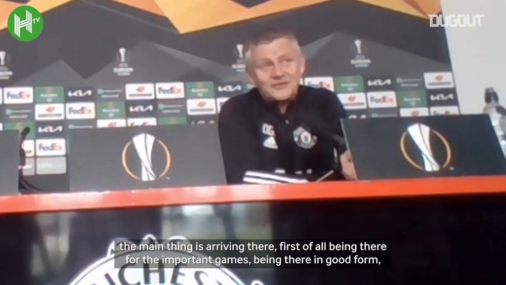 Man Utd boss insists his team's focus is the final. DUGOUT